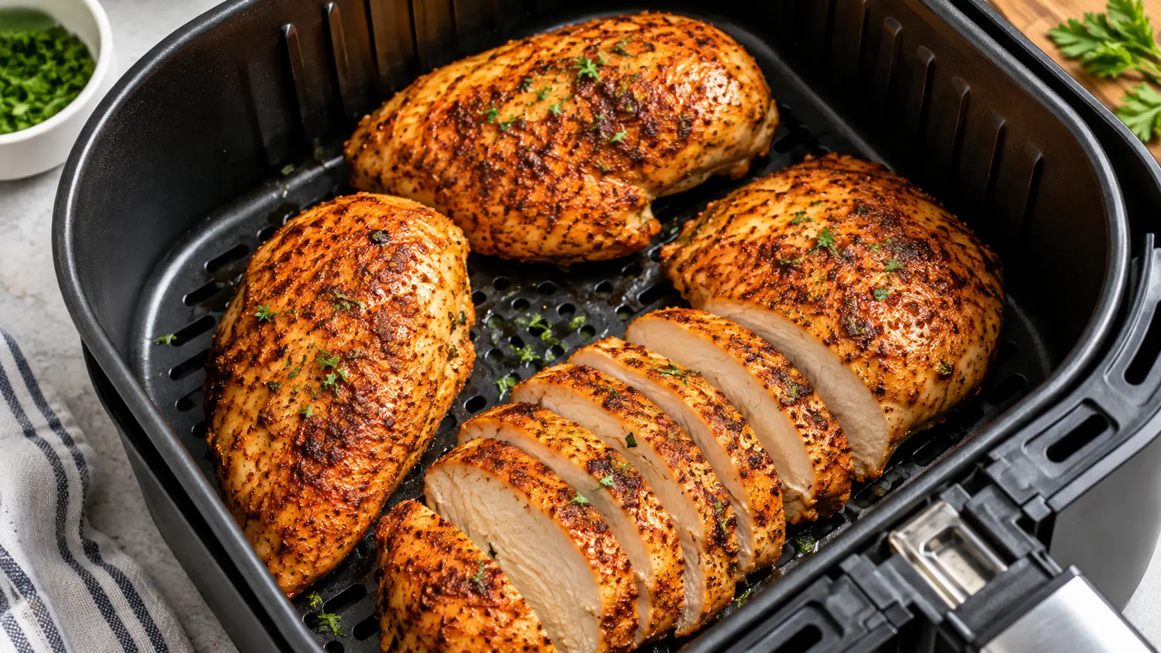 Juicy Air Fryer Chicken Breast: Easy Time Temperature Guide