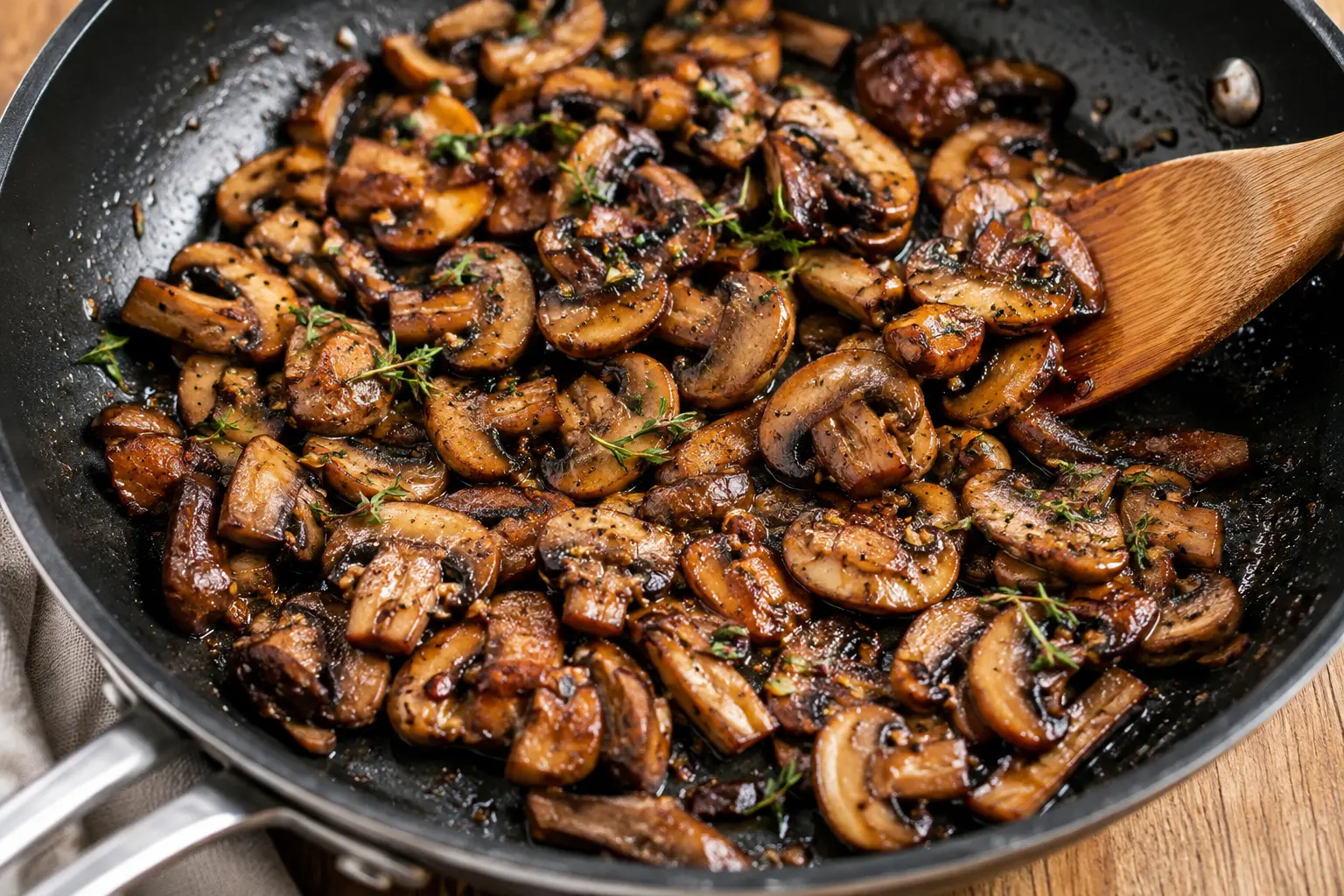 How to Sauté Mushrooms So They Get Golden Brown